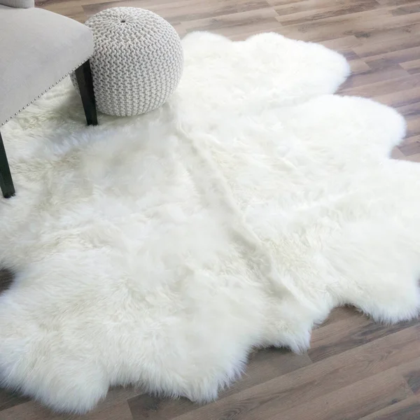 Silver Orchid Nansen Genuine Soft Australian Sheepskin Rug - 2& x 6& Runner - Honey Brown