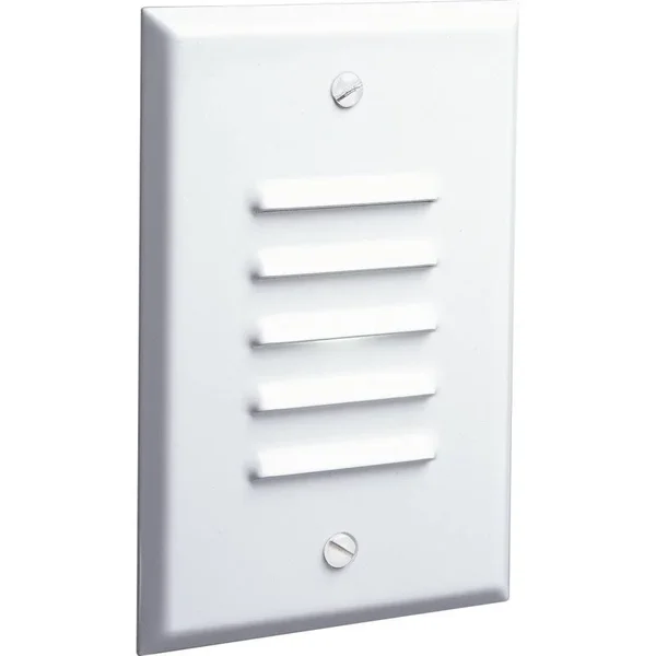 Progress Lighting P6828-30 Progress LED Vertical, Louvered Step Light, White