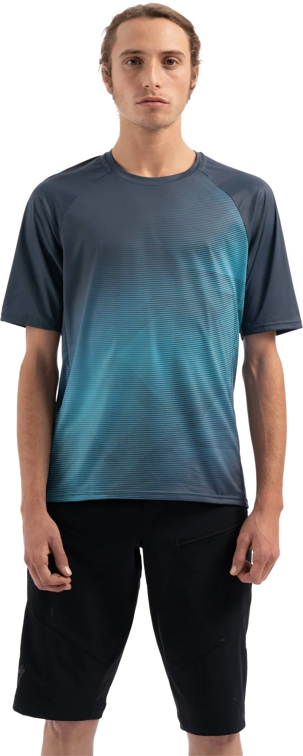 Specialized Enduro Air Short Sleeve Jersey-Cast Blue/Aqua Refraction
