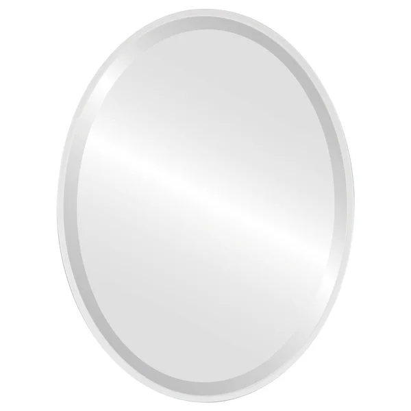Singapore Framed Oval Mirror - Linen White - 22 5/8x22x28 5/8x22