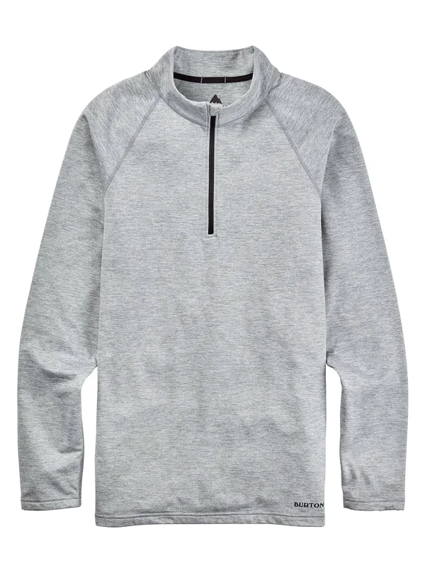 Burton Men's Heavyweight x Base Layer Quarter-Zip, Gray Heather, Xs