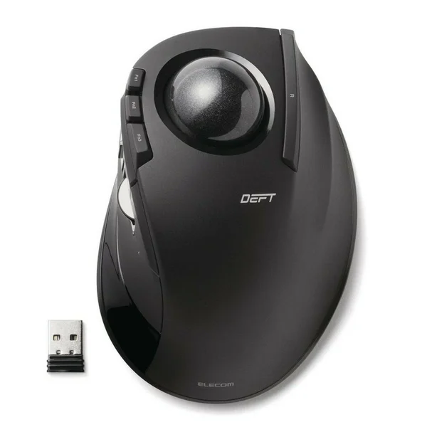 Elecom M-DT2DRBK Wireless Index Finger Trackball Mouse - EX-G Series L Size 8