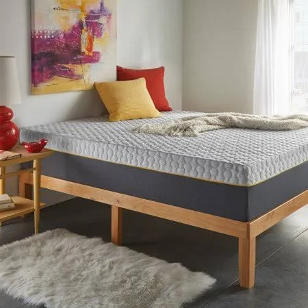 Early Bird 12 in. Supportive Hybrid Memory Foam and Innerspring Bed in A Box, Size: King
