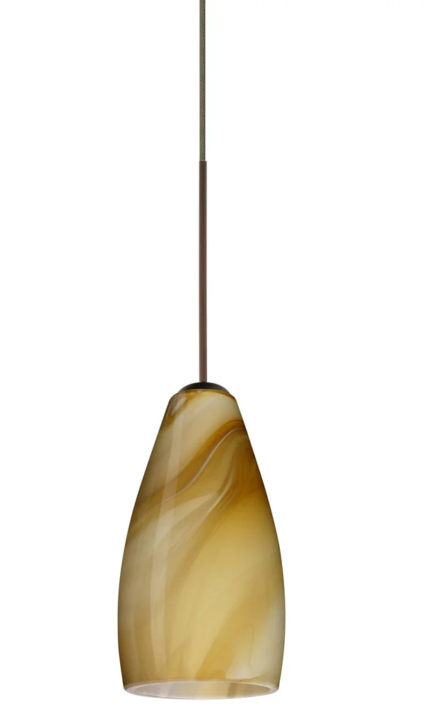 Besa Lighting 1XT-7198HN-LED-BR Karli Pendant Light - Bronze