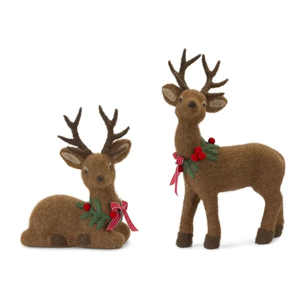 Deer (Set of 2) 11 inchh, 15.5 inchh Foam/Fabric
