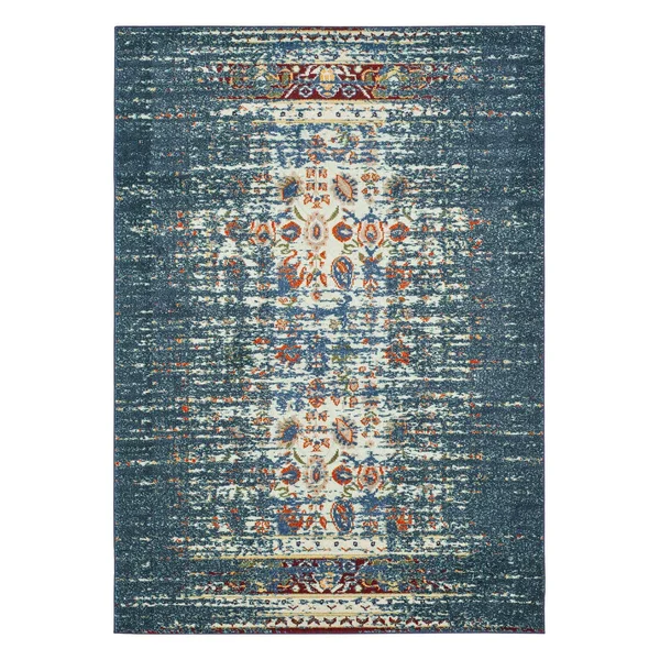 Safavieh Monaco MNC208V Blue - Ivory Rug 6&7x22 x 6&7x22 Square