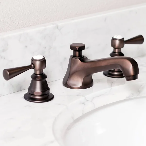 Water Creation American 20th Century Classic Widespread Lavatory Faucet with Pop Up Drain - Lever Handles F2-0009-03-ml Oil Rubb