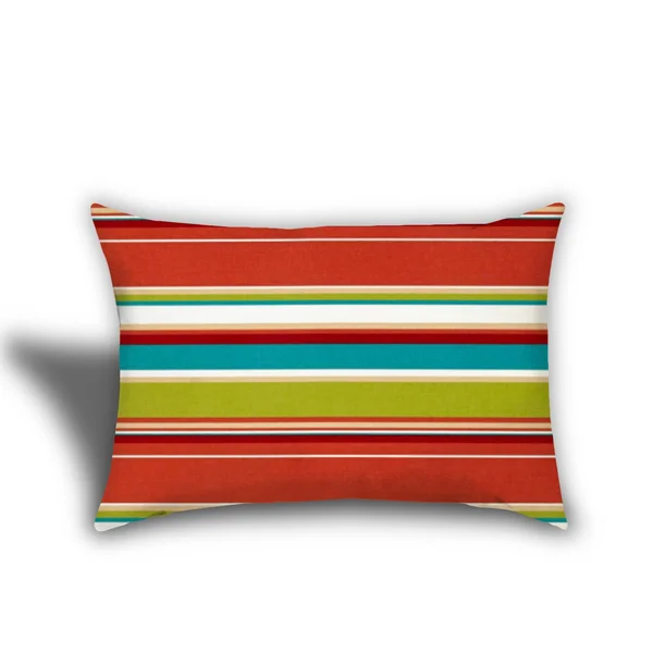 Joita Tropica Punh Polyester Outdoor Zippered Pillow Covers in Orange (Set of 3)