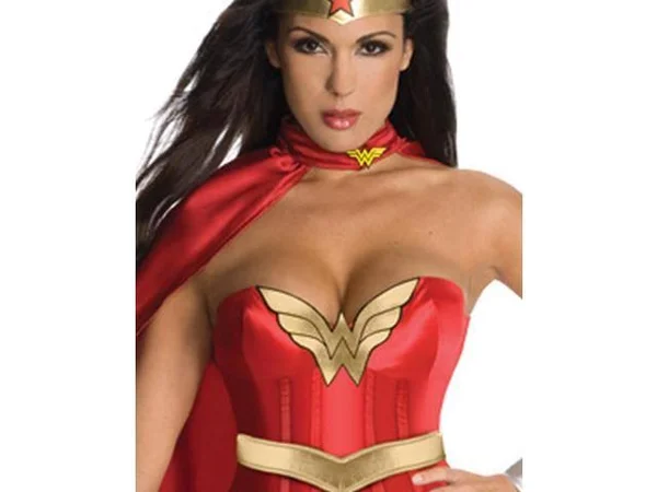Rubie&s Costume Co Wonder Woman Corset Costume, Size: XS, Red