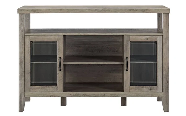 Walker Edison 52x22 Wood Console High Boy Buffet - Gray