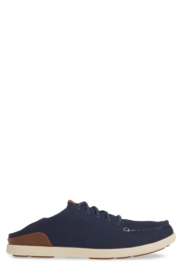 Olukai Manoa Shoe - Men's Fog/Mustard, 8.5
