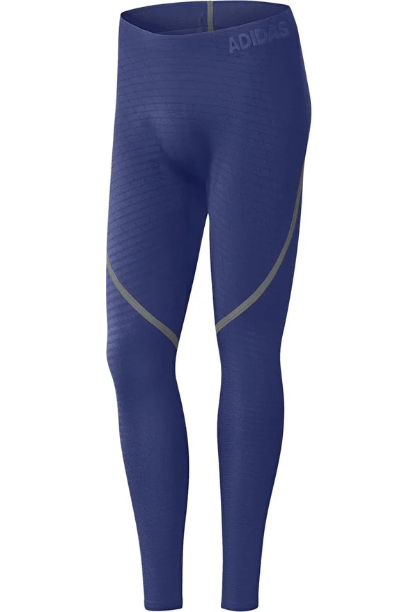 $150.00 MSRP Adidas Alphaskin Seamless Mens Training Tights ink Blue 2XL XXL