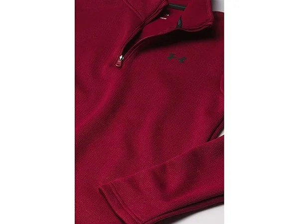 Under Armour Boys&& Sweaterfleece Zip - Red, Youth Large