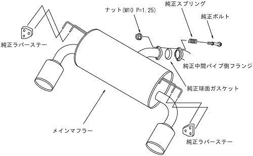 HKS Legamax Exhaust - 31021-AM004