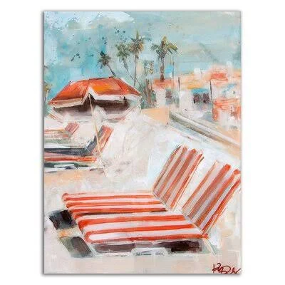The Lounge by Kym De Los Reyes - Wrapped Canvas Print Rosecliff Heights Size: 32x22 H x 24x22 W x 1.5x22 D
