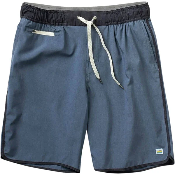 Vuori Banks Short - Men's Azure Linen Texture - L