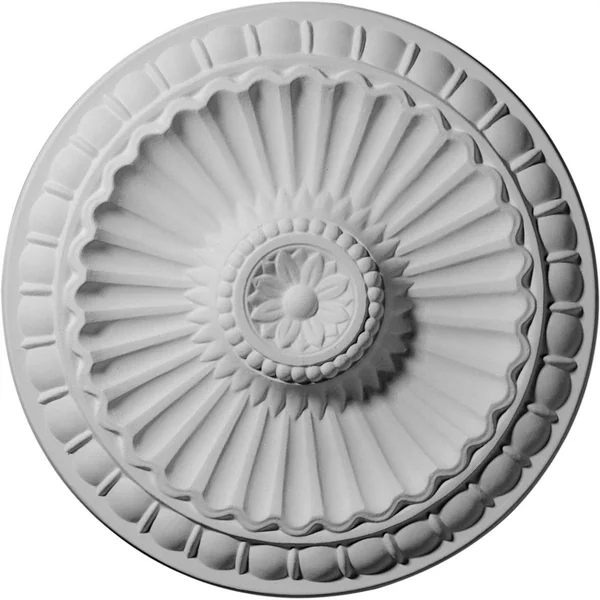 11 1/4x22OD x 1 1/8x22P Linus Ceiling Medallion - Hand-Painted Bronze