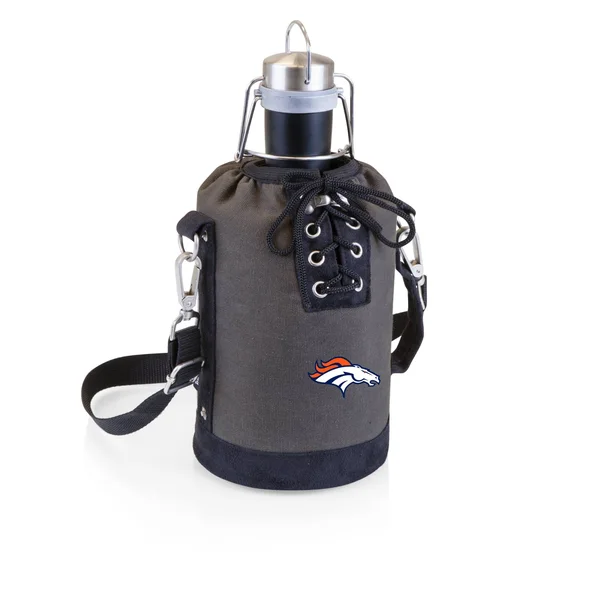 Denver Broncos Insulated Growler Tote with 64 oz. Stainless Steel Growler