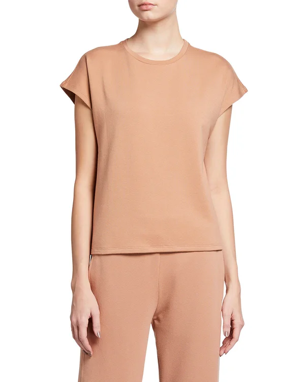 Eileen Fisher Women's Boxy Crewneck T-Shirt - Light Teracotta - Size Xs