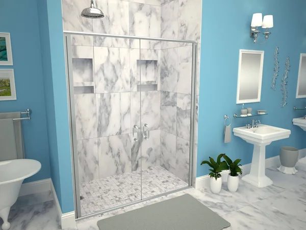 Tile Redi 3363LBF-PVC 33x22 x 63x22 Shower Base with Drain Plate Drain Location: Left