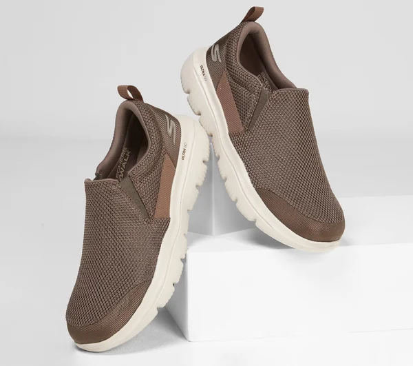 Skechers Men's Go Walk Evolution Ultra-Impeccable Sneaker, Khaki, 11.5