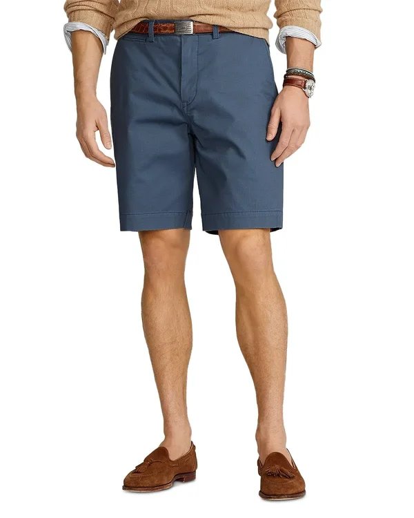 Polo Ralph Lauren Men's 9.5-Inch Stretch Cotton Classic Fit Chino Shorts - Blue - Size 33
