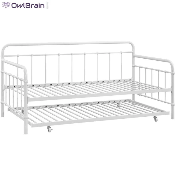 Better Homes and Gardens Kelsey Metal Daybed & Trundle - White, Size: Twin