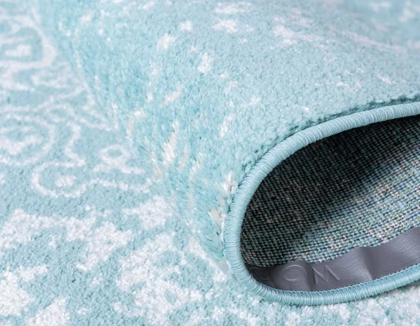 Rugs.com Arlington Collection Rug 7& x 10& Aqua Medium-Pile Rug Perfect for Li