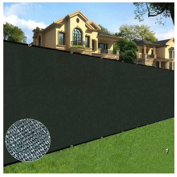 Orion 5 ft. x 50 ft. Privacy Screen Fence, Black