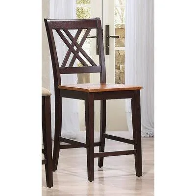 Edolie 24x22 Counter Stool Charlton Home Color: Mocha, Upholstery: Whiskey