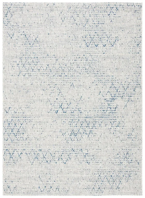 Safavieh Courtyard Marjukka Indoor/ Outdoor Rug - 6&7x22 x 6&7x22 Square - Grey/Navy