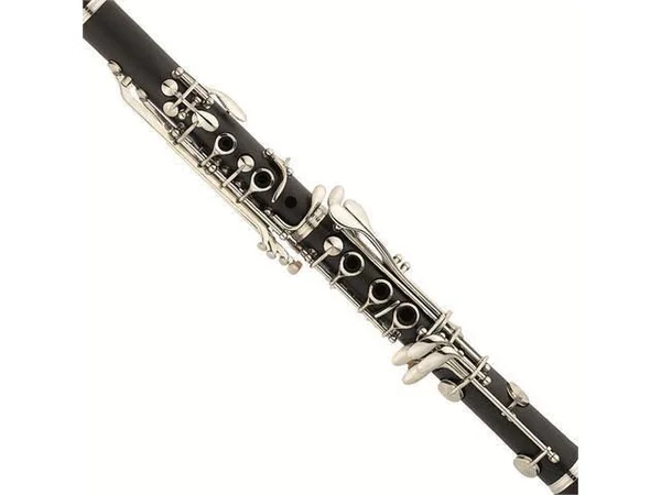 Mendini by Cecilio Black Ebonite Bb Clarinet with Stand, Tuner, 10 Reeds, Pocketbook, Mouthpiece and Case, B Flat MCT-E