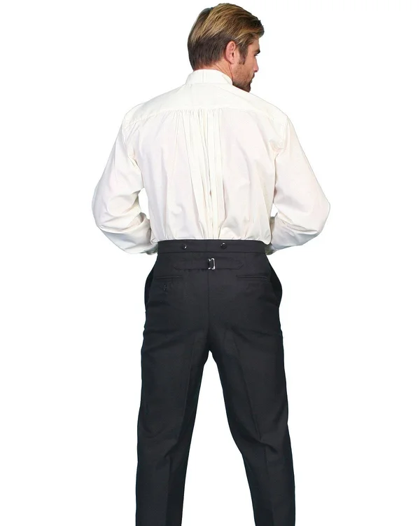 Scully Western Pants Mens Suspender Wool Blend 538402 Black