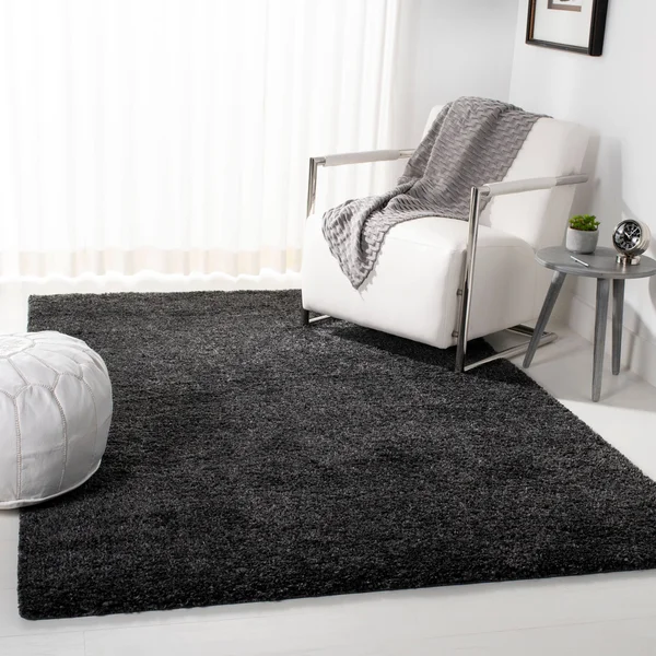 Safavieh Area Rug, August Shag, Charcoal, 6& x 9&