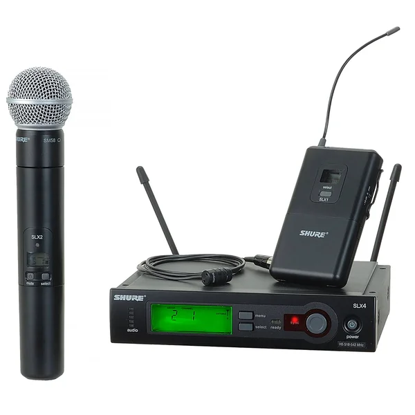 Shure SLX124/85/SM58 Combo Wireless Microphone System