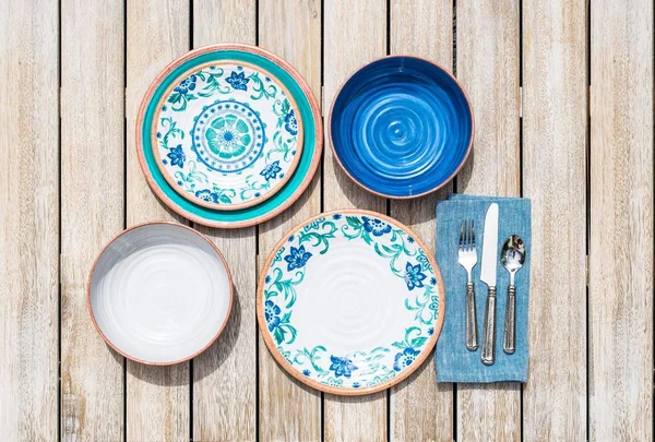 TarHong Rustic Swirl Dinner Plate Indigo - Blue