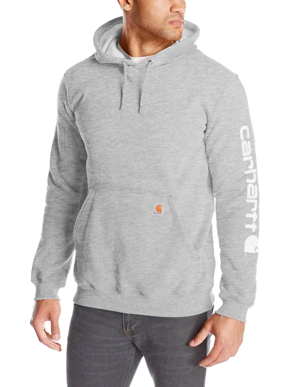 Carhartt Men's Midweight Hooded Logo Sleeve Sweatshirt