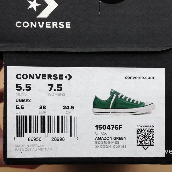 Converse Chuck Taylor All Star (Green Size 5.5) Unisex Canvas Shoes