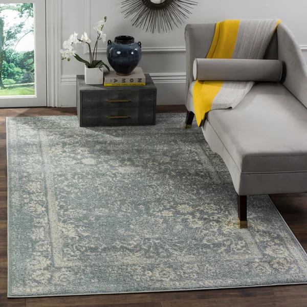 Safavieh Adirondack ADR109T 5&1x22 x 7&6x22 Slate, Ivory Area Rug