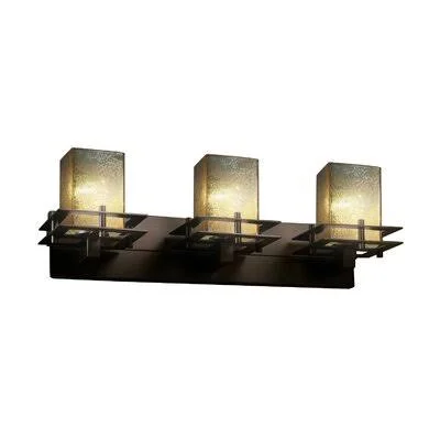 Donashia 3-Light Vanity Light Latitude Run Finish: Dark Bronze - Shade Pattern: Almond