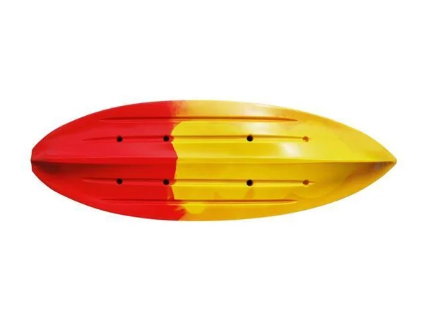 BKC FK285 9.1& Sit on Top Single Fishing Kayak W/Upright Back Support Aluminum Frame Seat, Paddle Included Solo Sit-On-Top Angle
