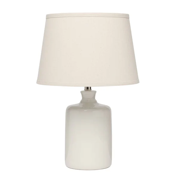 251 First Selby One-Light Table Lamp in Cream Ceramic White - Transitional, Bellacor