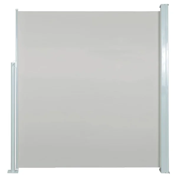 vidaXL Retractable Side Awning 55.1x22x118.1x22 Cream
