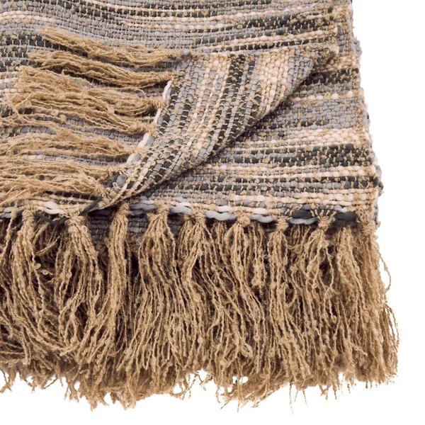 Saro Lifestyle Chindi Throw Blanket in Natural
