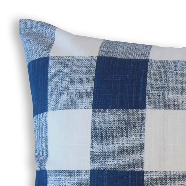 The Pillow Collection Jaspen Plaid Decorative Throw Pillow - 12 x 18 - Navy
