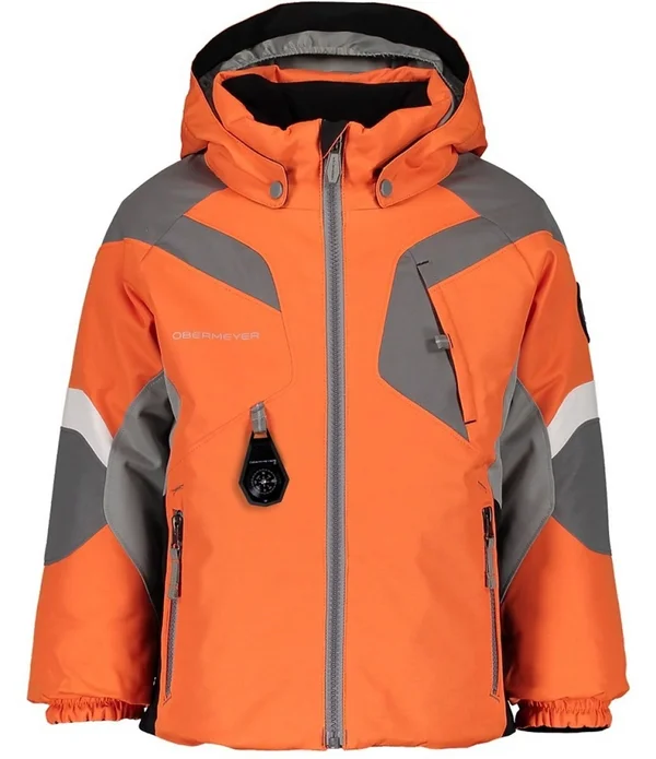 Obermeyer Boys Altair Jacket, Ober Orange, 5