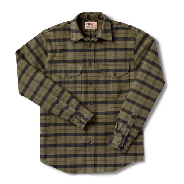Filson Men's Alaskan Guide Shirt Otter Green/Black Medium
