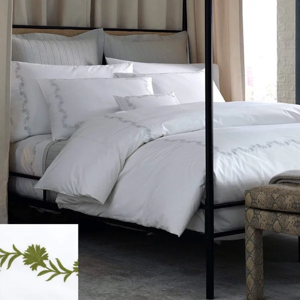 Matouk Ceylon Fitted Sheet, Full - White