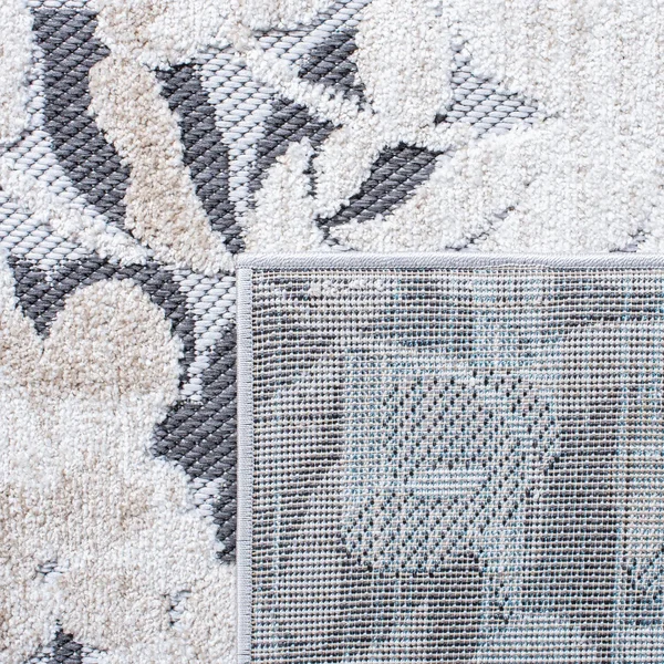 Safavieh Cabana Ivory/Charcoal 8 ft. x 10 ft. Floral Striped Indoor/Outdoor Area Rug