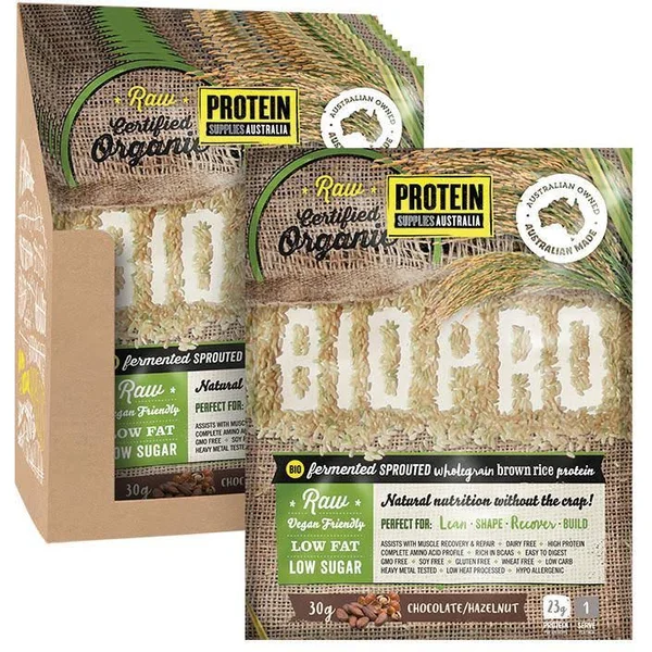 Protein Supplies Australia Biopro (Sprouted Brown Rice) Chocolate & Hazelnut 1kg